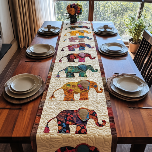 Elephant Parade Quilted Table Runner GFTOTP2061