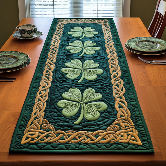 Irish Shamrock Quilted Table Runner GFTOTP2095