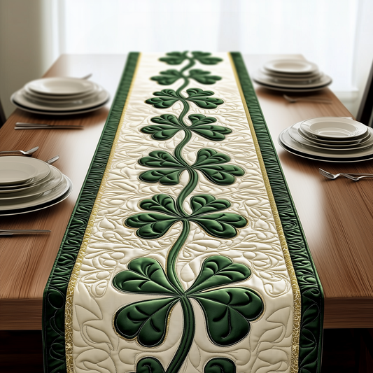 Irish Shamrock Quilted Table Runner GFTOTP2096