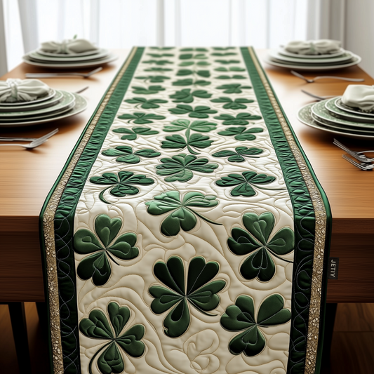 Irish Shamrock Quilted Table Runner GFTOTP2099