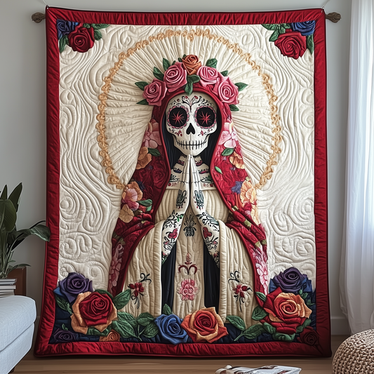 Day Of The Dead Quilted Blanket GFTOTP2122