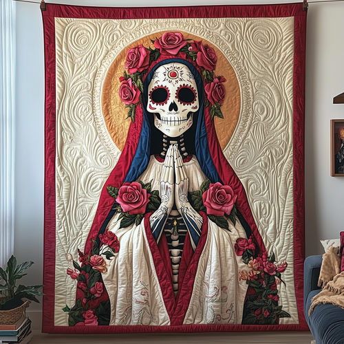 Day Of The Dead Quilted Blanket GFTOTP2123