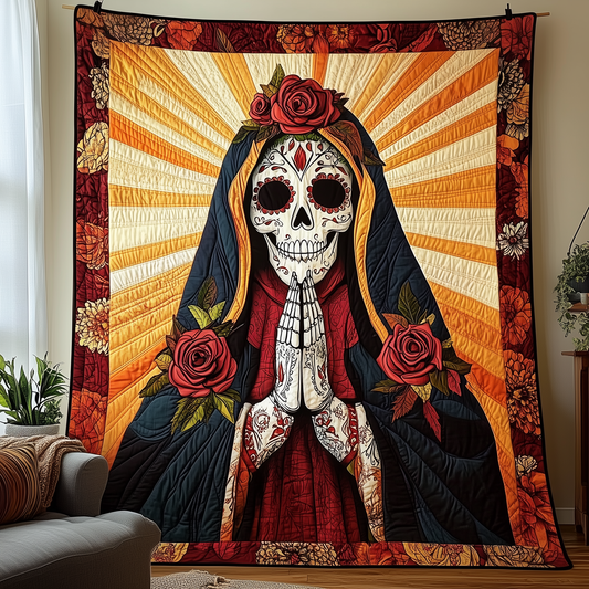 Day Of The Dead Quilted Blanket GFTOTP2124