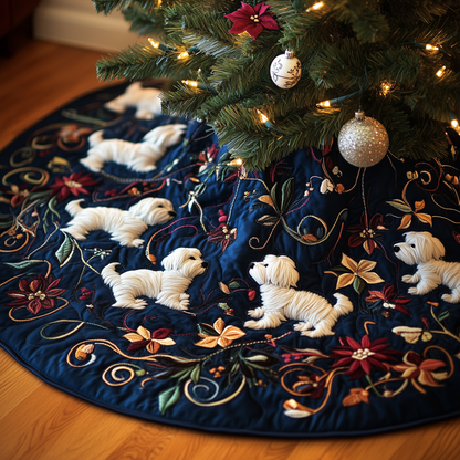 Westie Quilted Tree Skirt GFTOTP221