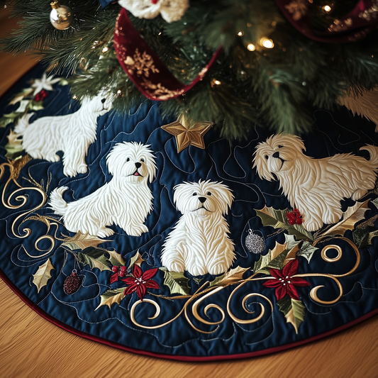 Westie Quilted Tree Skirt GFTOTP223