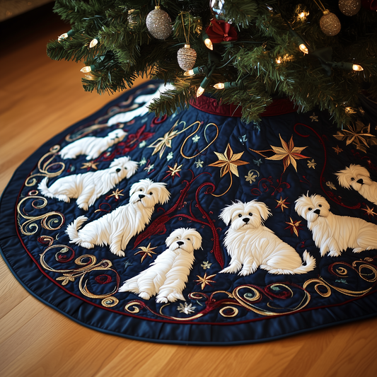 Westie Quilted Tree Skirt GFTOTP224