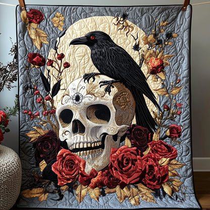 The Raven Dark Requiem Quilted Blanket GFTOTP2310