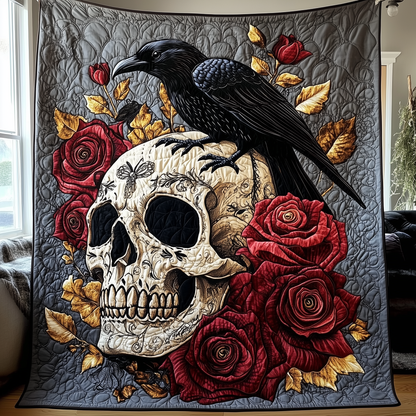 The Raven Dark Requiem Quilted Blanket GFTOTP2312