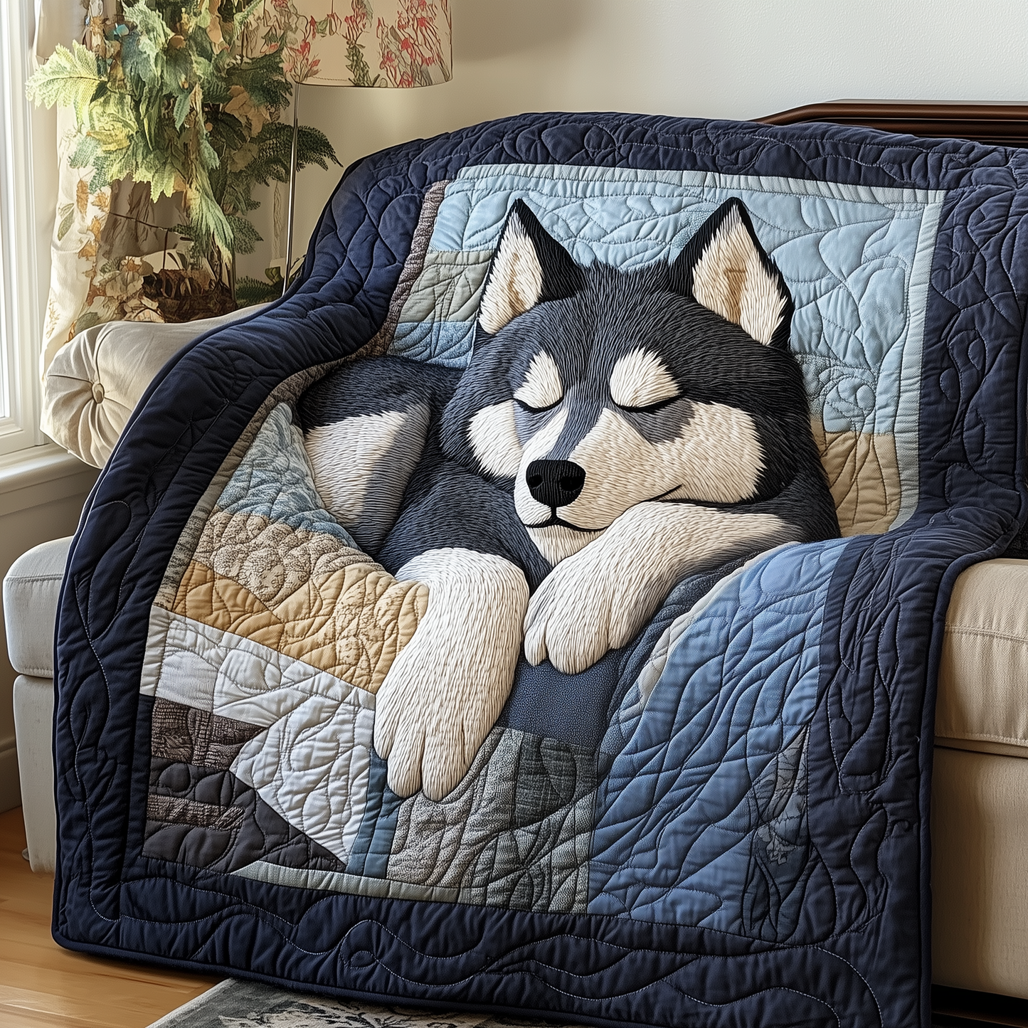 Sleepy Husky Quilted Blanket GFTOTP2501