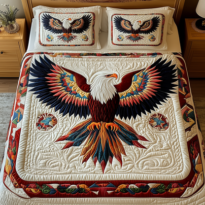 Majestic Eagle 3-Piece Quilted Bedding Set GFTOTP2753