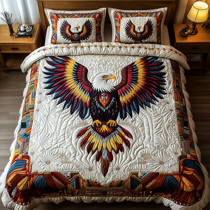 Majestic Eagle 3-Piece Quilted Bedding Set GFTOTP2754