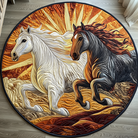 Majestic Horse Quilted Round Mat  GFTOTP2881