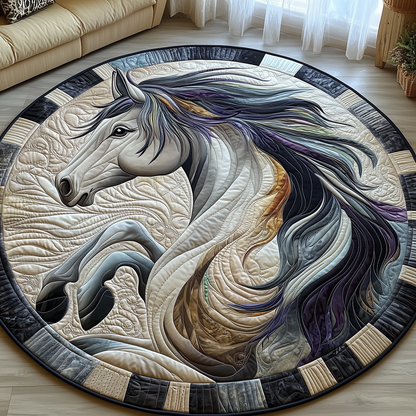 Majestic Horse Quilted Round Mat  GFTOTP2883