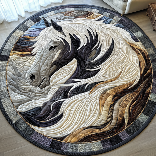 Majestic Horse Quilted Round Mat  GFTOTP2890