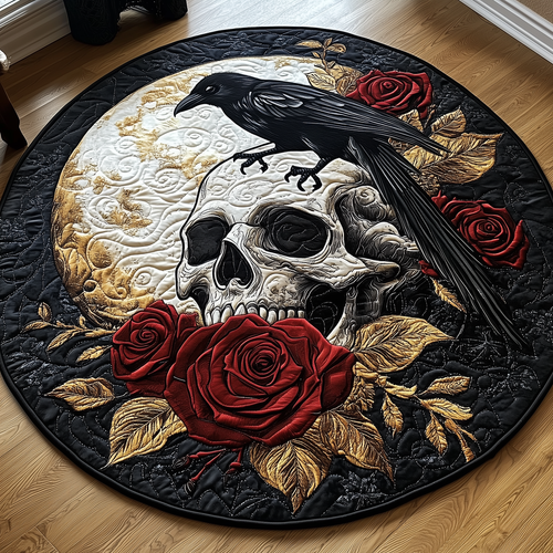 Raven Dark Requiem Quilted Round Mat  GFTOTP2897