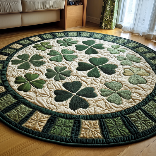 Irish Shamrock Quilted Round Mat  GFTOTP2898