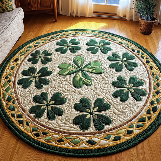 Irish Shamrock Quilted Round Mat  GFTOTP2900