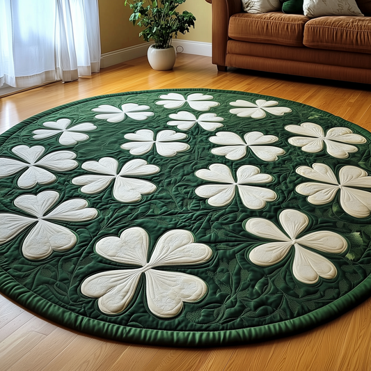 Irish Shamrock Quilted Round Mat  GFTOTP2904