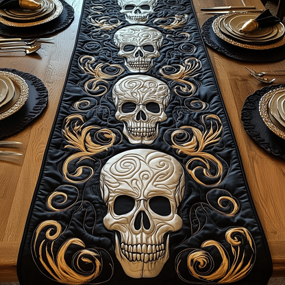 Gothic Skull Quilted Table Runner GFTOTP2959