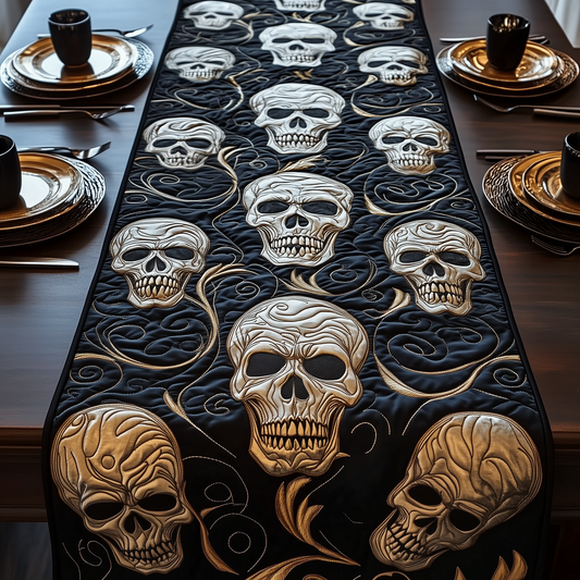 Gothic Skull Quilted Table Runner GFTOTP2960