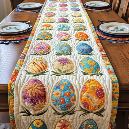 Joyful Easter Egg Pathway Quilted Table Runner GFTOTP2971