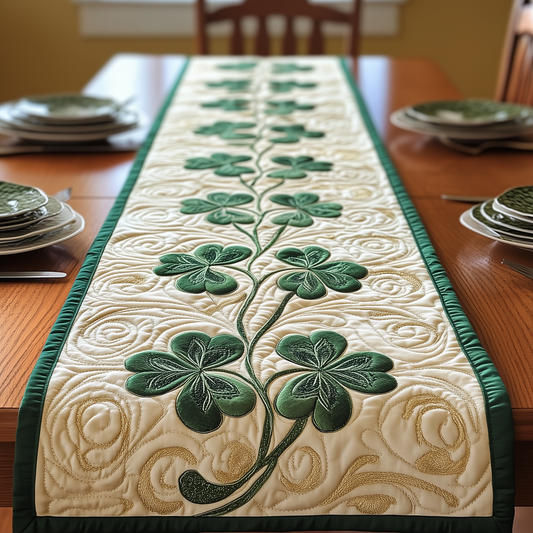 Irish Shamrock Quilted Table Runner GFTOTP2978