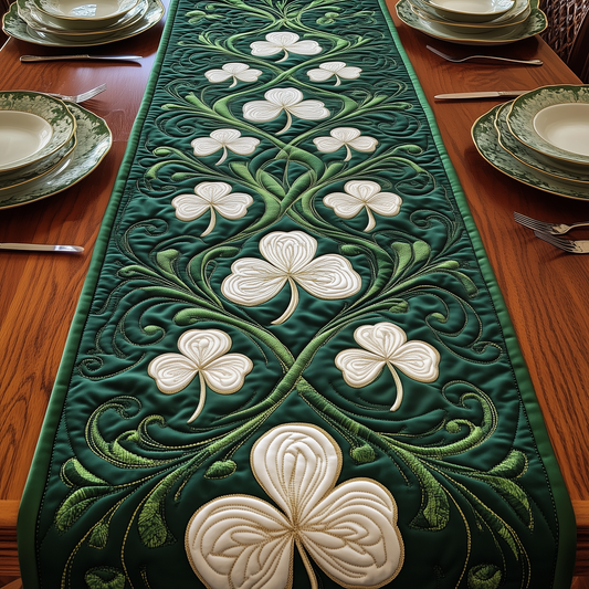 Irish Shamrock Quilted Table Runner GFTOTP2980