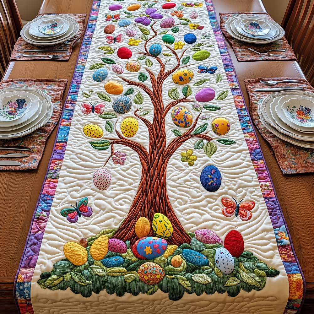 Tree Of Eggs Quilted Table Runner GFTOTP2982