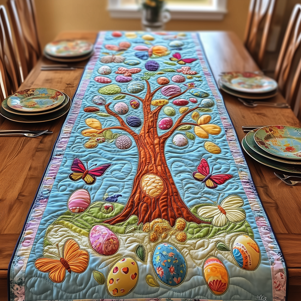 Tree Of Eggs Quilted Table Runner GFTOTP2985