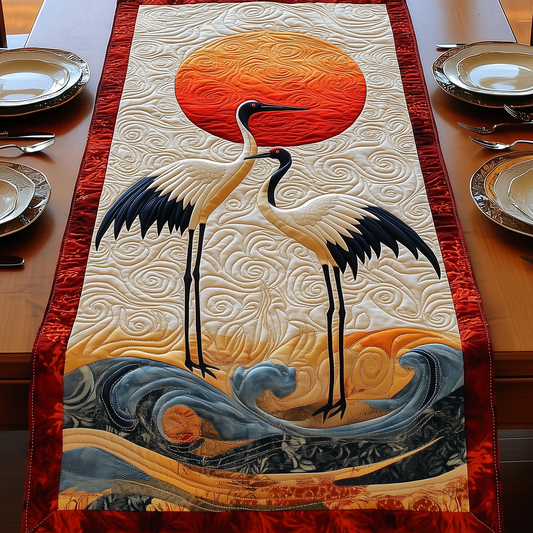 Celestial Crane Quilted Table Runner GFTOTP3063