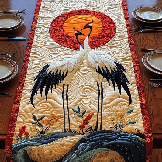 Celestial Crane Quilted Table Runner GFTOTP3064