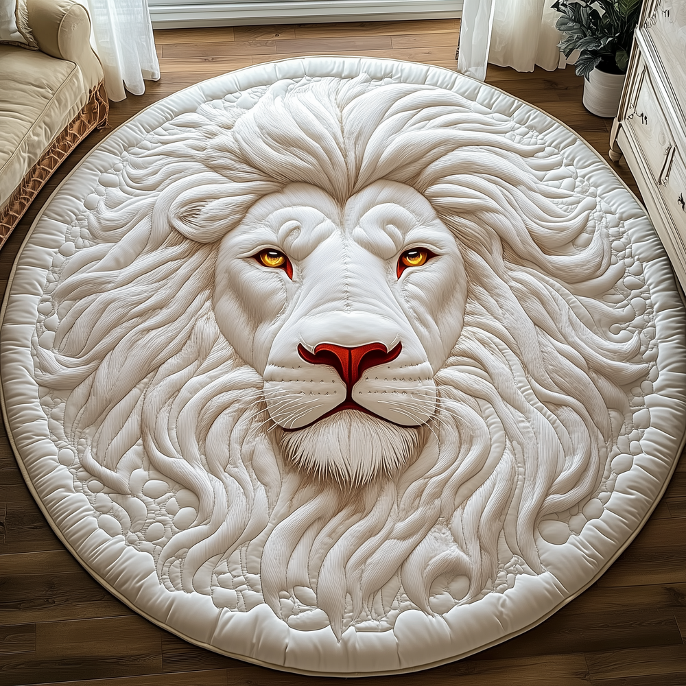 Majestic Lion Quilted Round Mat GFTOTP3069