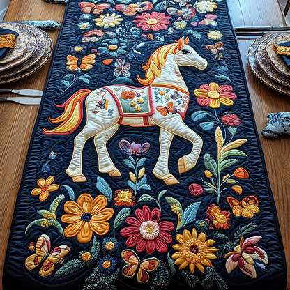 Festive Horse Quilted Table Runner GFTOTP3147