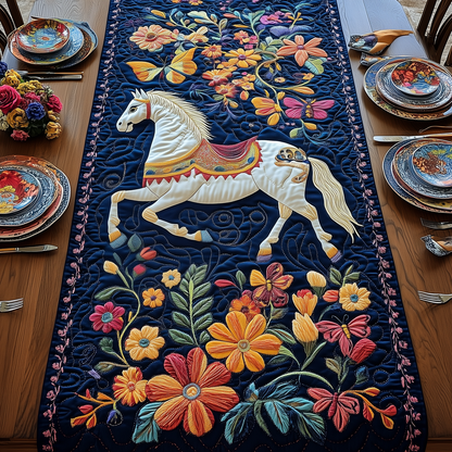 Festive Horse Quilted Table Runner GFTOTP3149