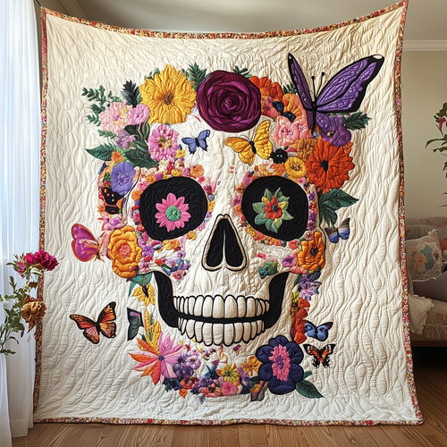 Skull Serenade Quilted Blanket GFTOTP3208