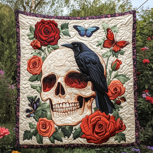 Skull Serenade Quilted Blanket GFTOTP3209