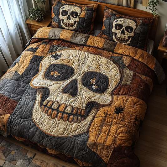 Mistique Skull 3-Piece Quilted Bedding Set GFTOTP3241