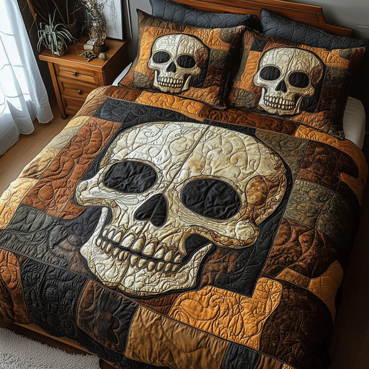 Mistique Skull 3-Piece Quilted Bedding Set GFTOTP3242