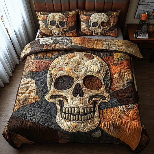 Mistique Skull 3-Piece Quilted Bedding Set GFTOTP3243