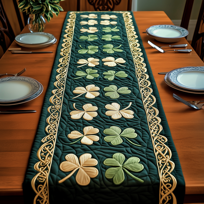 Irish Shamrock Quilted Table Runner GFTOTP3381