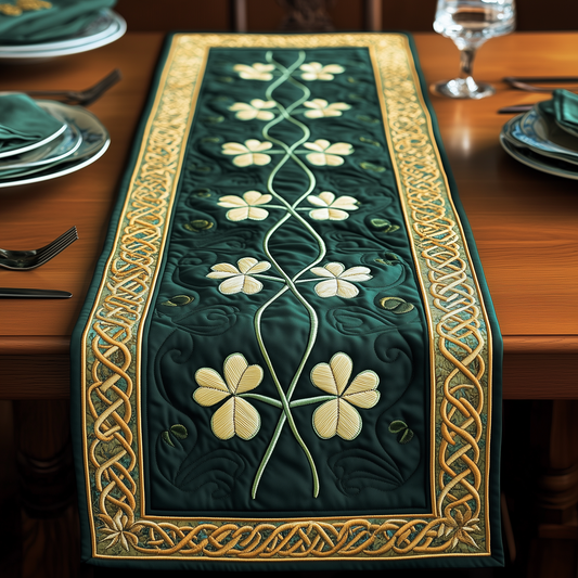 Irish Shamrock Quilted Table Runner GFTOTP3382