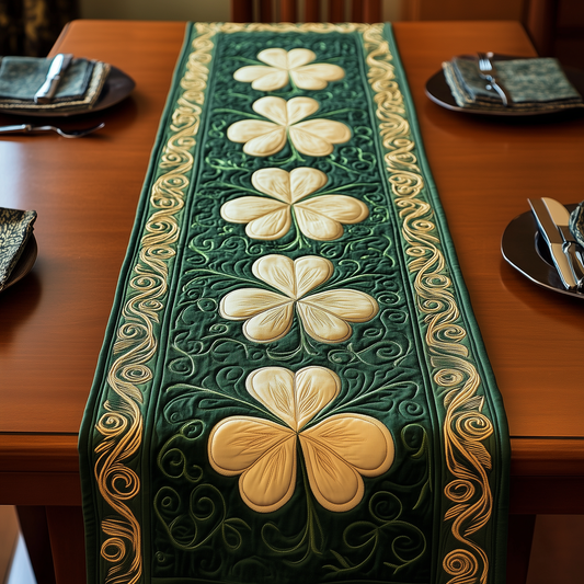 Irish Shamrock Quilted Table Runner GFTOTP3386