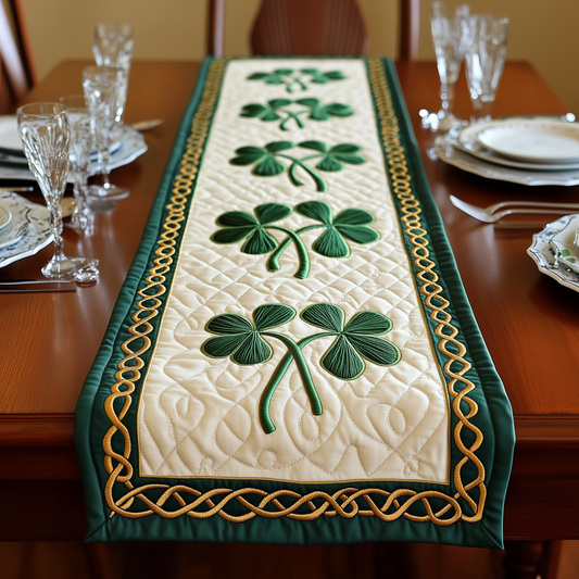 Irish Shamrock Quilted Table Runner GFTOTP3387