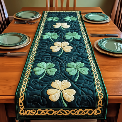 Irish Shamrock Quilted Table Runner GFTOTP3388