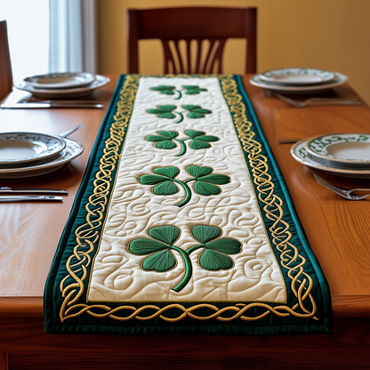 Irish Shamrock Quilted Table Runner GFTOTP3393