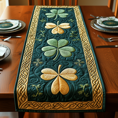 Irish Shamrock Quilted Table Runner GFTOTP3395