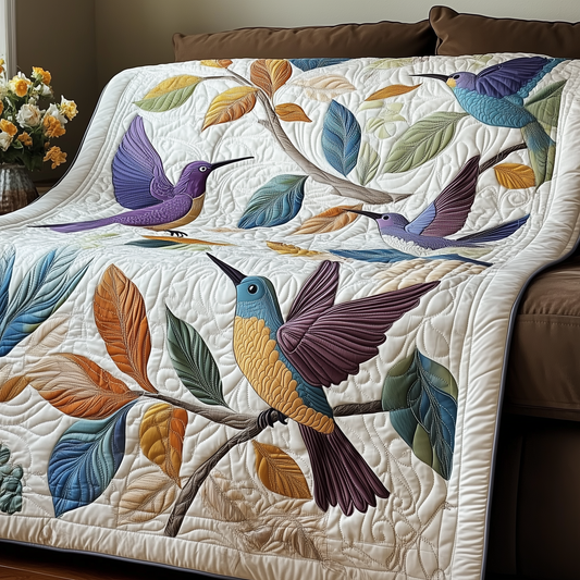 Hummingbird Bliss Quilted Blanket GFTOTP3485