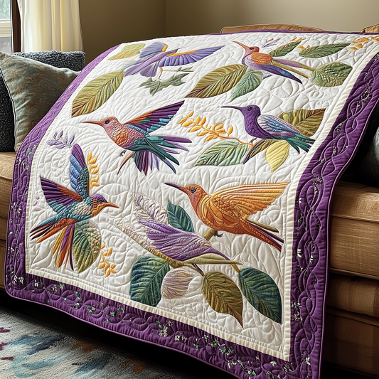 Hummingbird Bliss Quilted Blanket GFTOTP3486