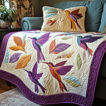 Hummingbird Bliss Quilted Blanket GFTOTP3488