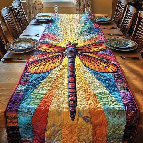 Vibrant Dragonfly Quilted Table Runner GFTOTP3622